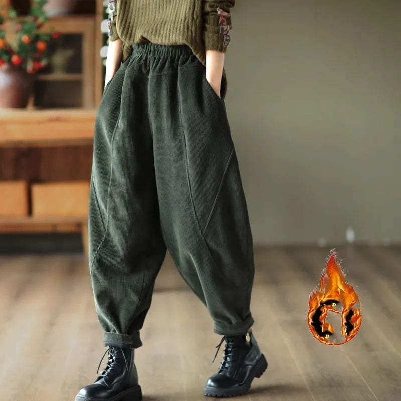 Children's Thicker Fleece-Lined Harem Pants