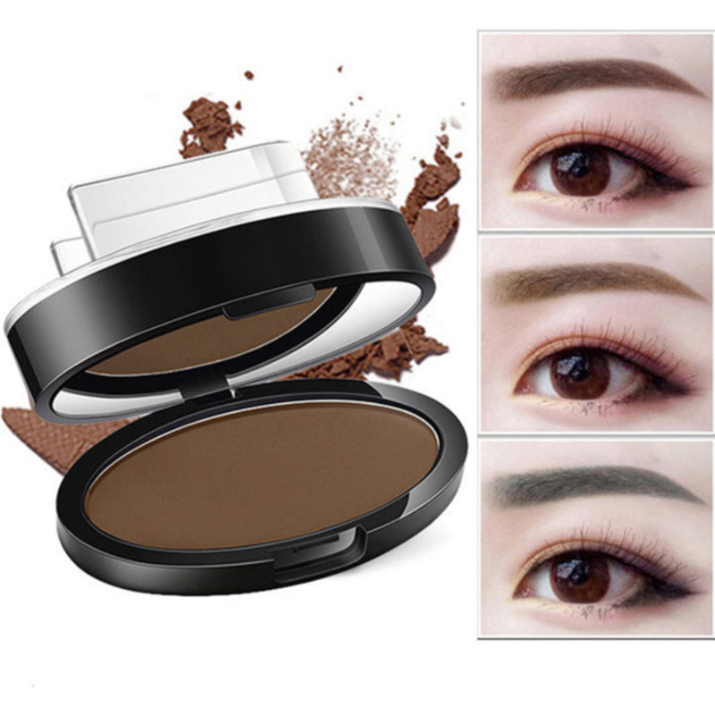 Dual Action Eyebrow Stamp & Stencil Kit - Waterproof Makeup Enhancer for Effortless Definition