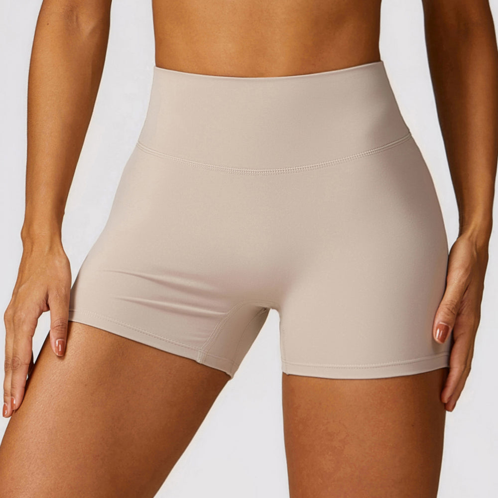 Bauchkonturierende Yoga-Shorts mit hoher Taille für eine verbesserte Hüftform