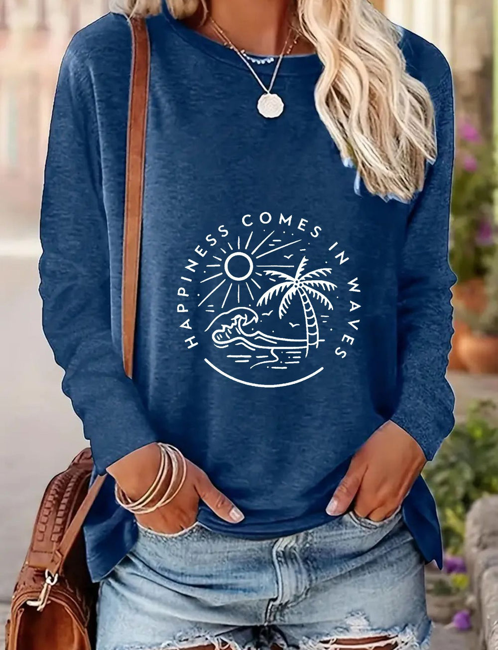 Women's Spring and Autumn Long-Sleeve Casual Tee