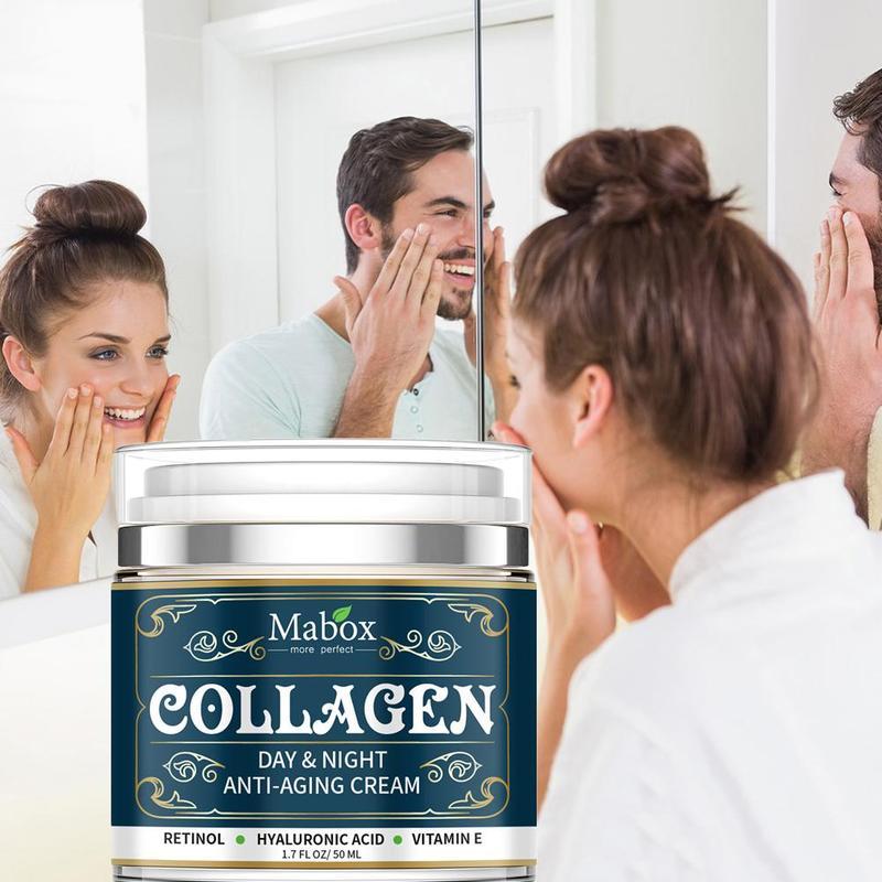 Lussuosa crema idratante per il viso infusa di collagene per il ringiovanimento della pelle