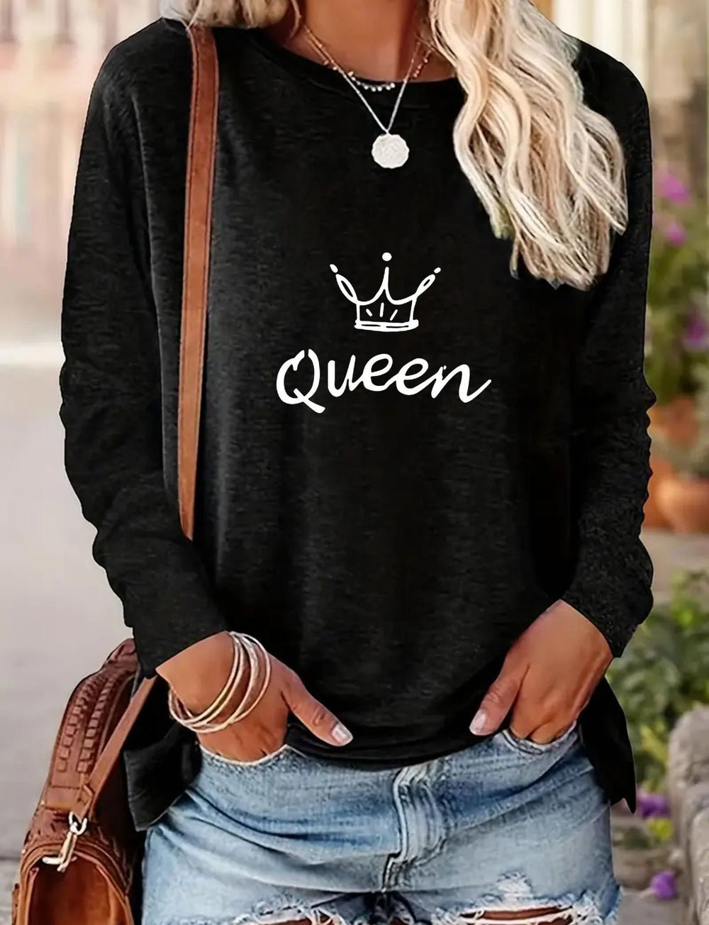 Women's Comfortable Long-Sleeved T-Shirt for Spring and Autumn