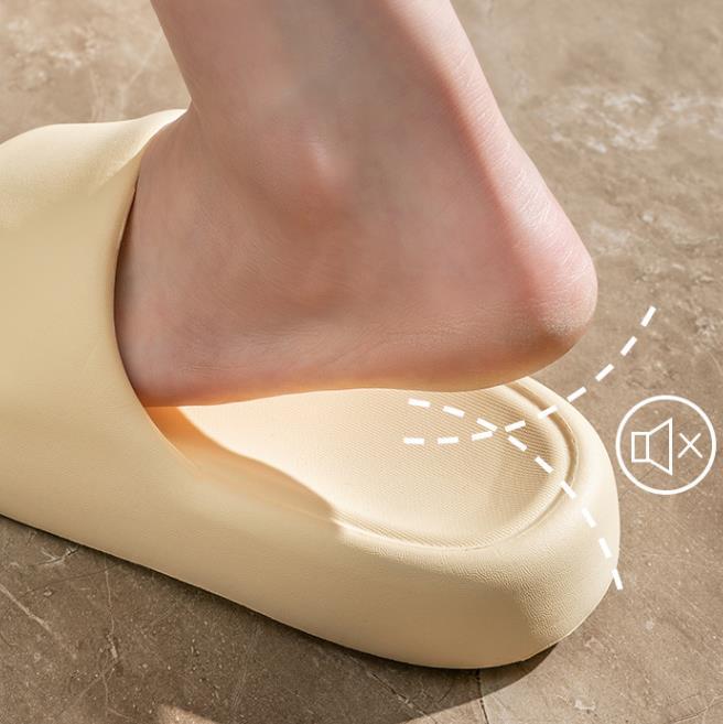 Stylish Non-Slip Indoor Bread Slippers for Home and Bathroom