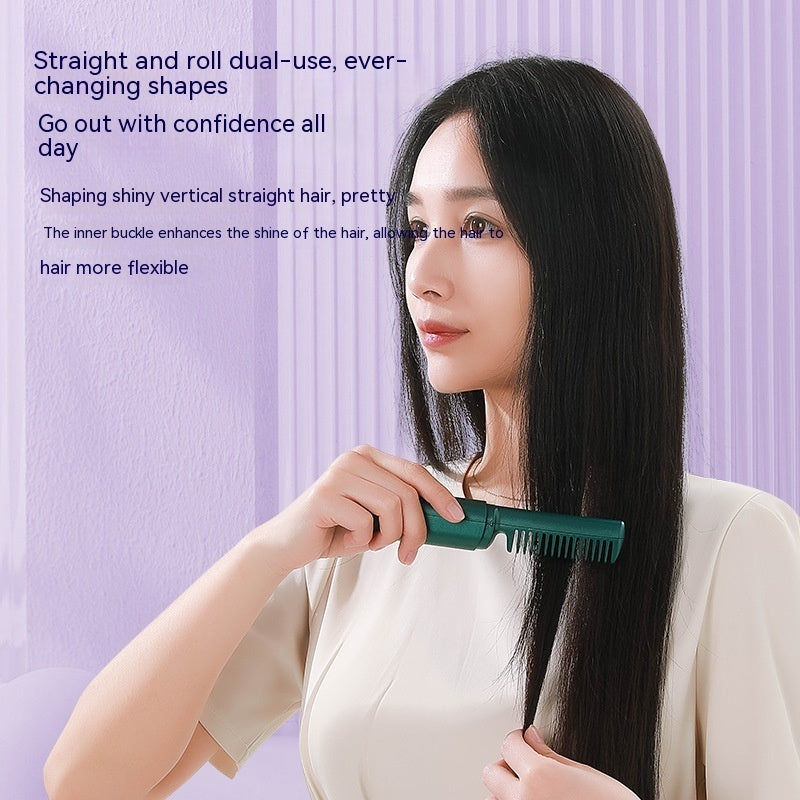 Portable Mini Wireless Hair Straightener with Tourmaline Ceramic Heat Conductor