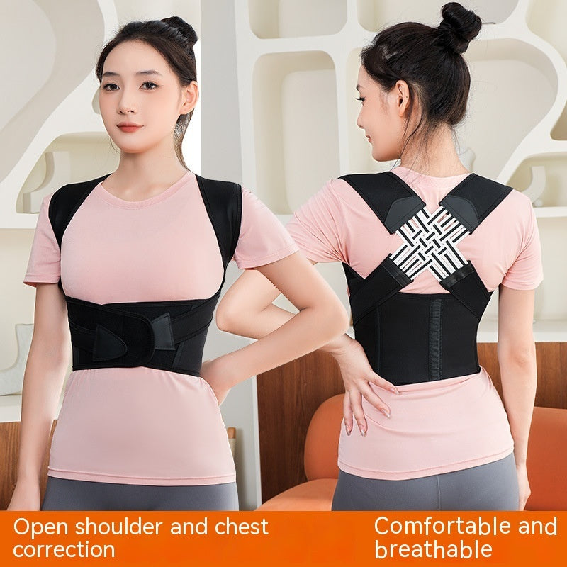 Anti-Humpback Posture Corrector with Chest Support and Lift