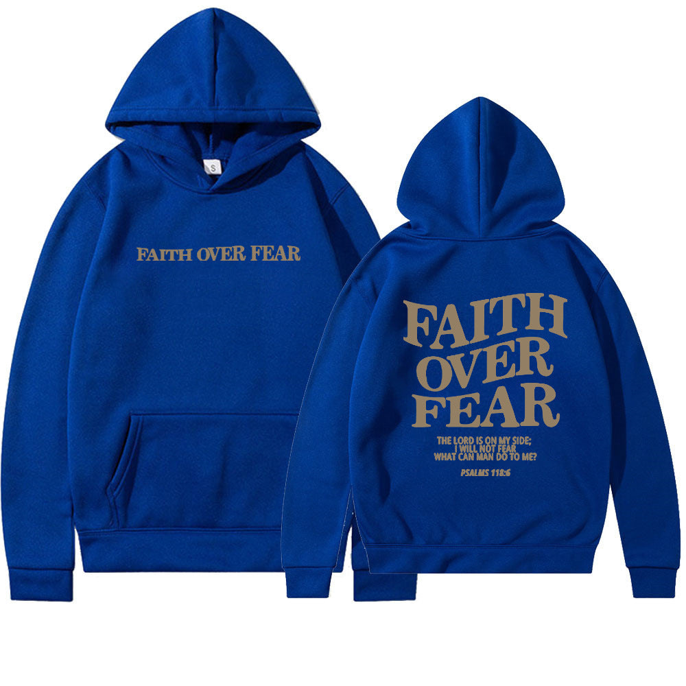 Faith Over Fear Inspirierende Kapuzenpullover für Männer und Frauen