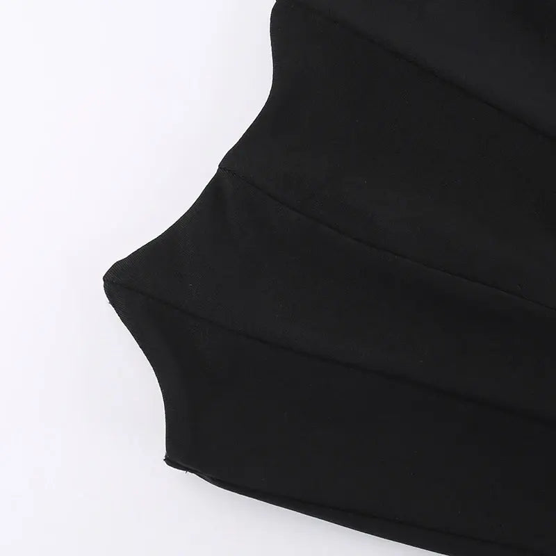 Glamorous Strapless Black Party Dress