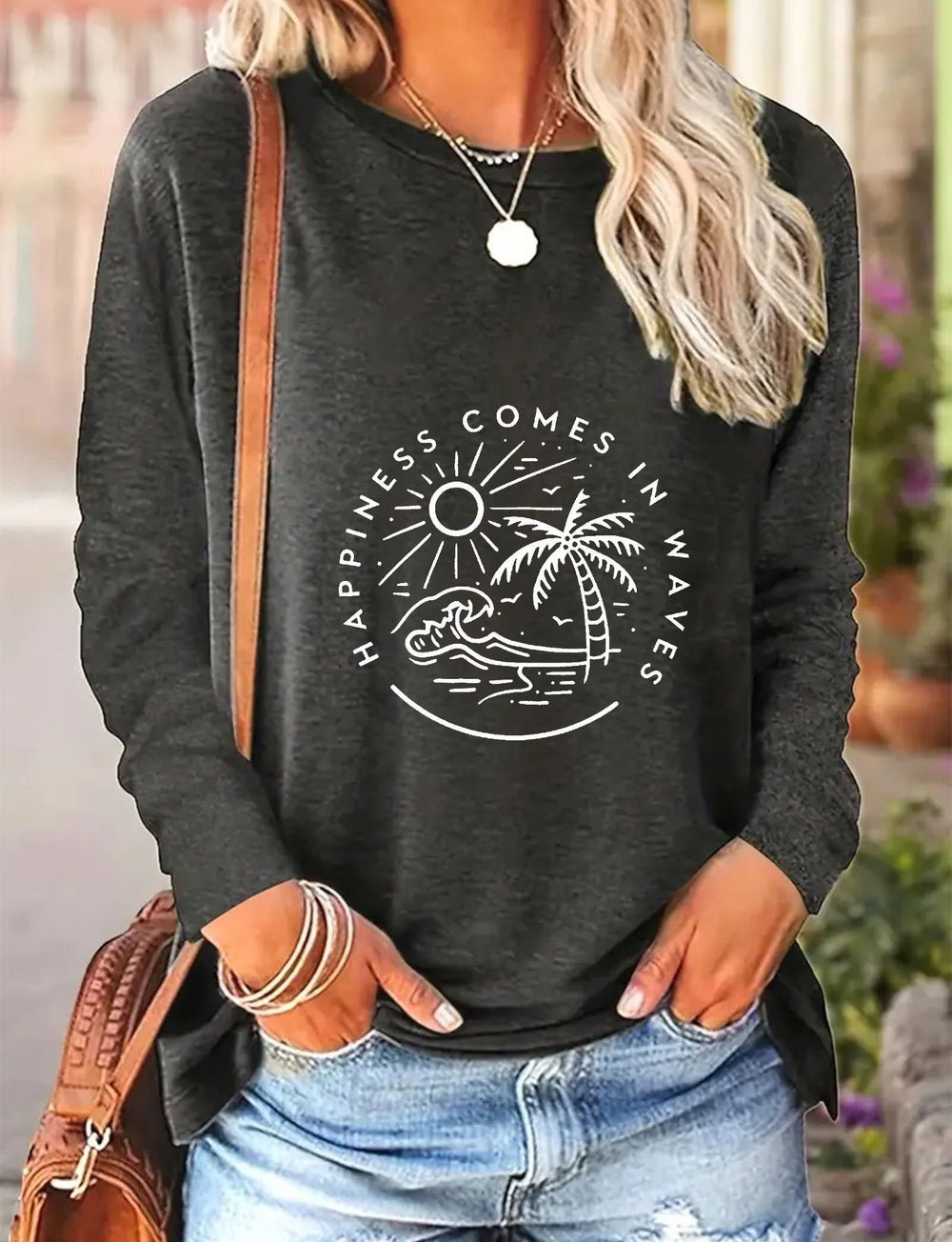 Women's Spring and Autumn Long-Sleeve Casual Tee