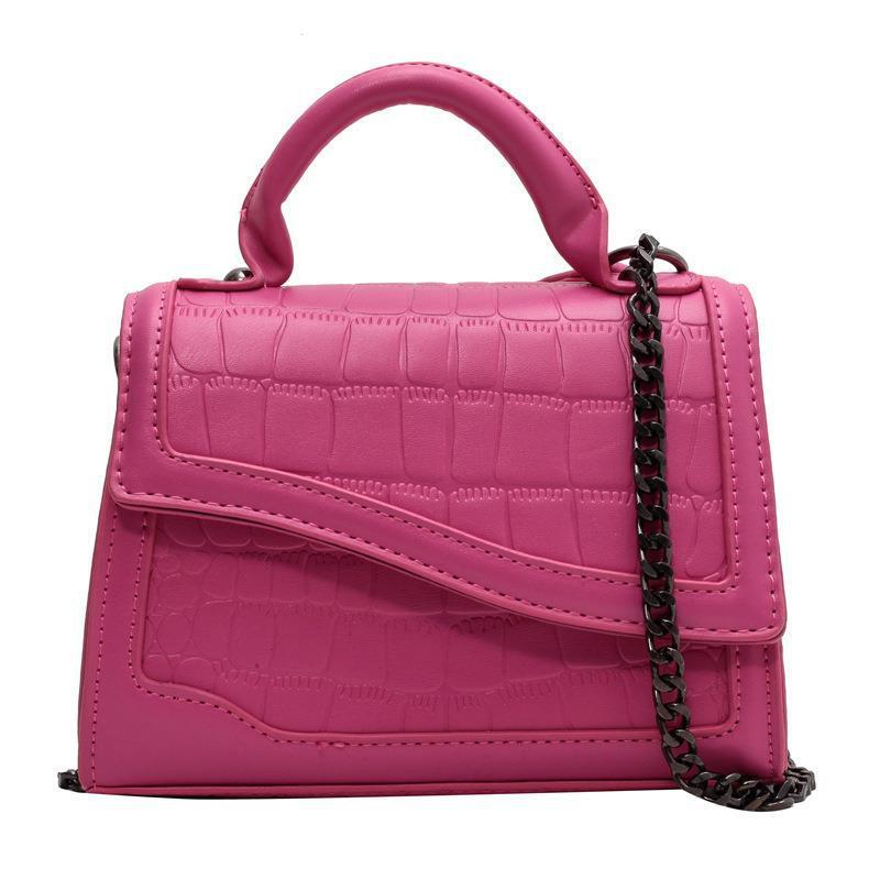 Vintage Chic Crocodile Pattern Clamshell Bag for Women