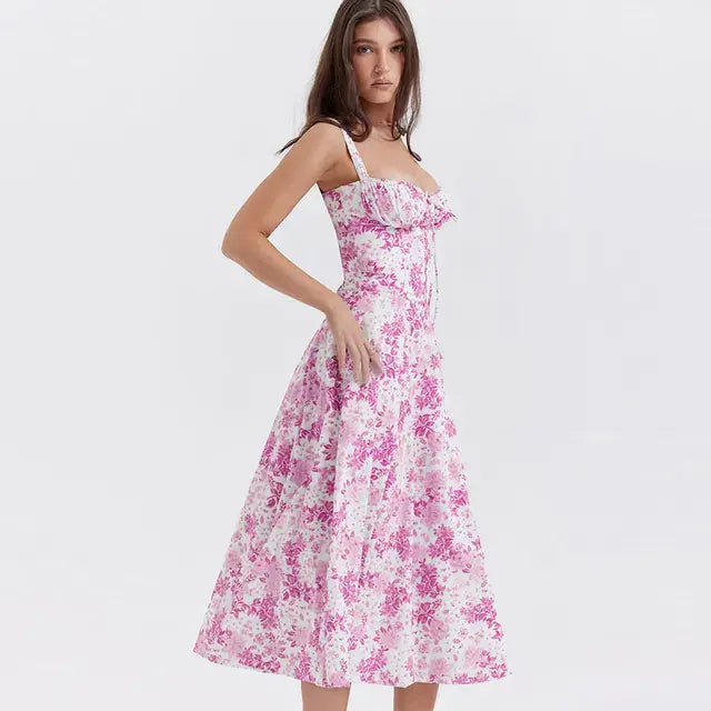 Bezauberndes florales Sommerkleid